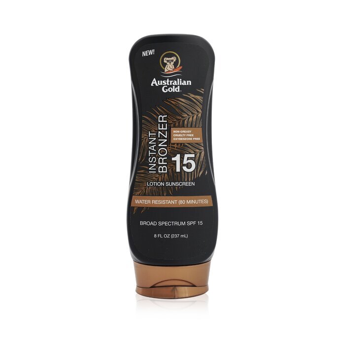 Australian Gold Lotion Sunscreen SPF 15 with Instant Bronzer 237ml/8oz