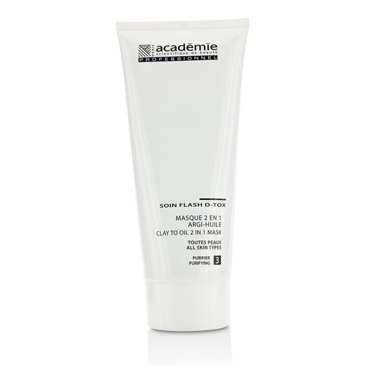 Academie Clay To Oil 2 in 1 Mask - For All Skin Types (Salon Size) 200ml/6.7oz