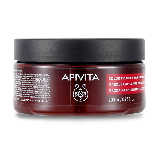 Apivita Color Protect Hair Mask with Sunflower & Honey (For Colored Hair) 200ml/6.75oz