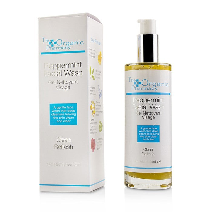 The Organic Pharmacy Peppermint Facial Wash - For Blemished Skin 100ml/3.3oz