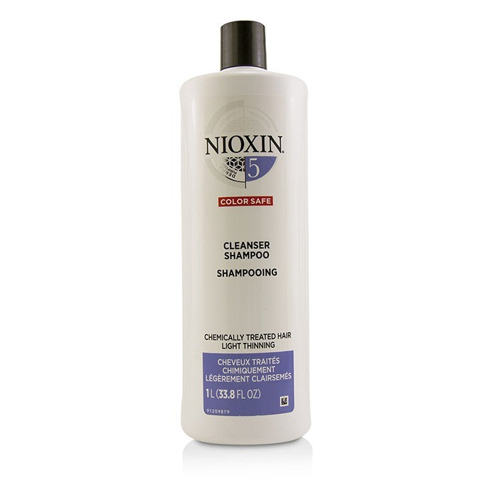 Nioxin Derma Purifying System 5 Cleanser Shampoo (Chemically Treated Hair, Light Thinning, Color Safe) 1000ml/33.8oz