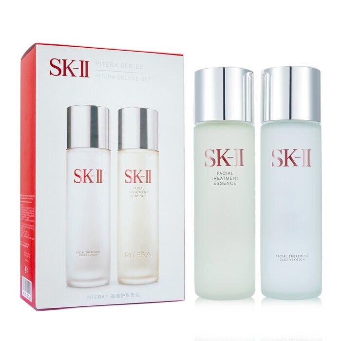 SK II Pitera Deluxe Set: Facial Treatment Clear Lotion 230ml + Facial Treatment Essence 230ml 09125 2x230ml/7.77oz
