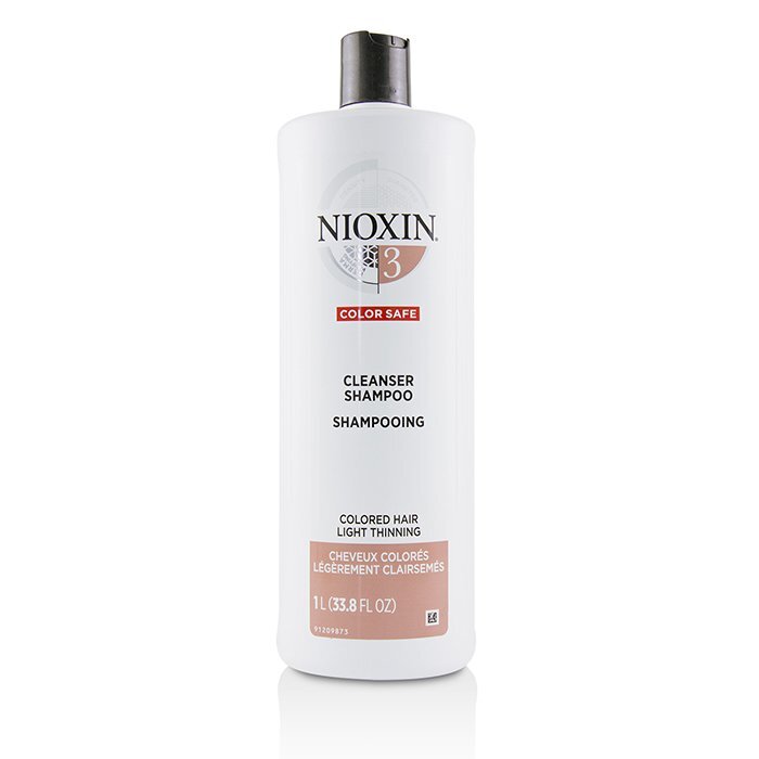 Nioxin Derma Purifying System 3 Cleanser Shampoo (Colored Hair, Light Thinning, Color Safe) 1000ml/33.8oz
