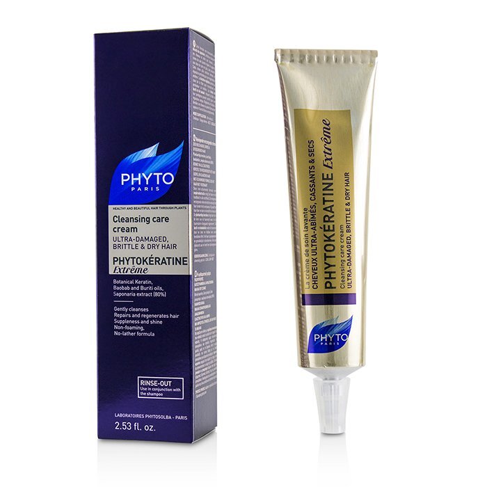 PhytoKeratine Extreme Cleansing Care Cream (Ultra-Damaged, Brittle & Dry Hair) 75ml/2.53oz