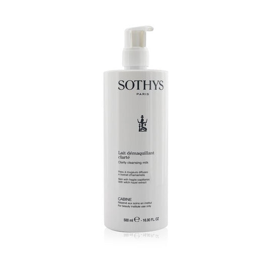 Sothys Clarity Cleansing Milk - For Skin With Fragile Capillaries, With Witch Hazel Extract (Salon Size) 500ml/16.9oz