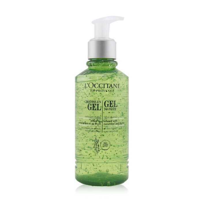 L'Occitane Facial Cleanser - Gel To-Foam (For All Skin Types, Even Sensitive) 200ml/6.7oz