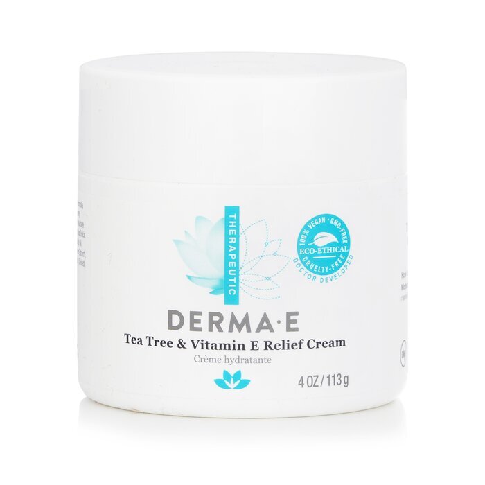 Derma E Therapeutic Tea Tree & Vitamin E Relief Cream 113g/4oz