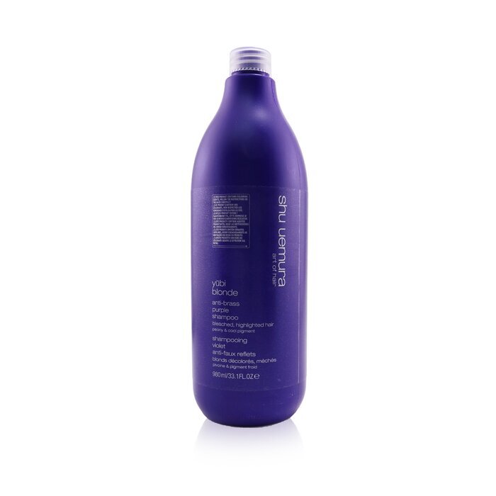 Shu Uemura Yubi Blonde Anti-Brass Purple Shampoo - Bleached, Highlighted Hair (Salon Size) 980ml/33.1oz