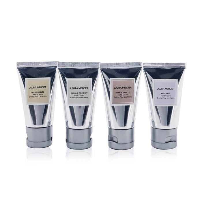 Laura Mercier Party Of Four Hand Cream Set: (Fresh Fig + Almond Coconut + Ambre Vanille + Creme Brulee) Hand Cream 30ml 4x 30ml/1oz