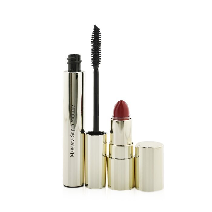 Clarins Supra Volume Mascara + Joli Rouge Set 2pcs
