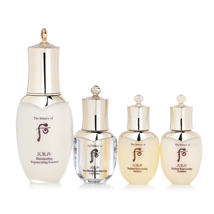 Whoo (The History Of Whoo) Cheongidan Illuminating Regenerating Essence Special Set: Essence 50ml+  Balancer 25ml+ Emulsion 25ml... (Exp. Date: 03/2023) 4pcs