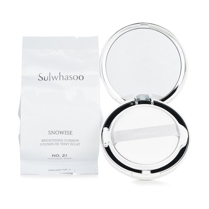 Sulwhasoo Snowise Brightening Cushion SPF50 With Extra Refill  - # No.21 Natural Pink 2x14g/0.98oz