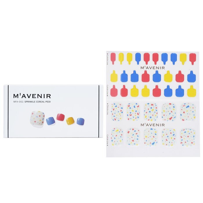 Mavenir Nail Sticker - # Mint Cream Dot Pedi 36pcs