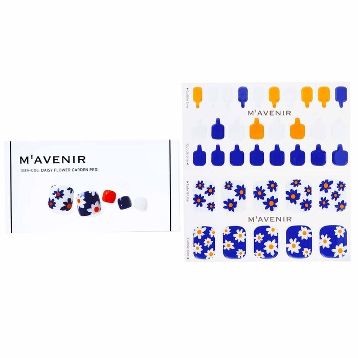 Mavenir Nail Sticker - # Daisy Flower Garden Pedi 36pcs