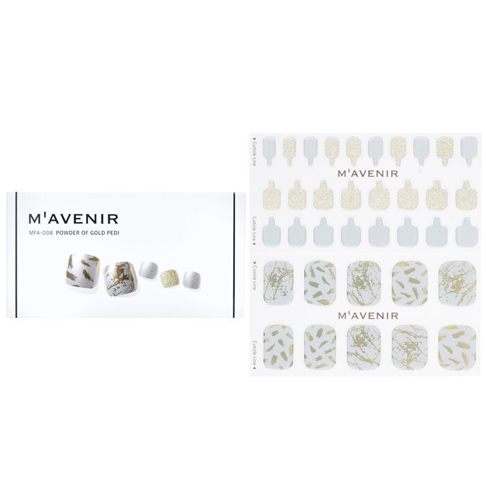 Mavenir Nail Sticker - # Powder Of Gold Pedi 36pcs