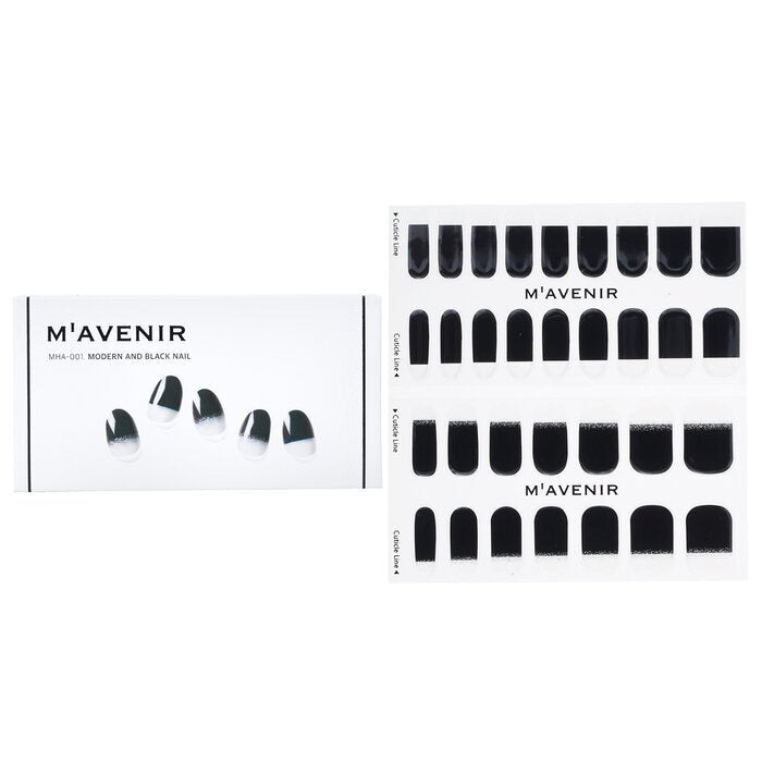 Mavenir Nail Sticker - # Modern And Black Nail 32pcs