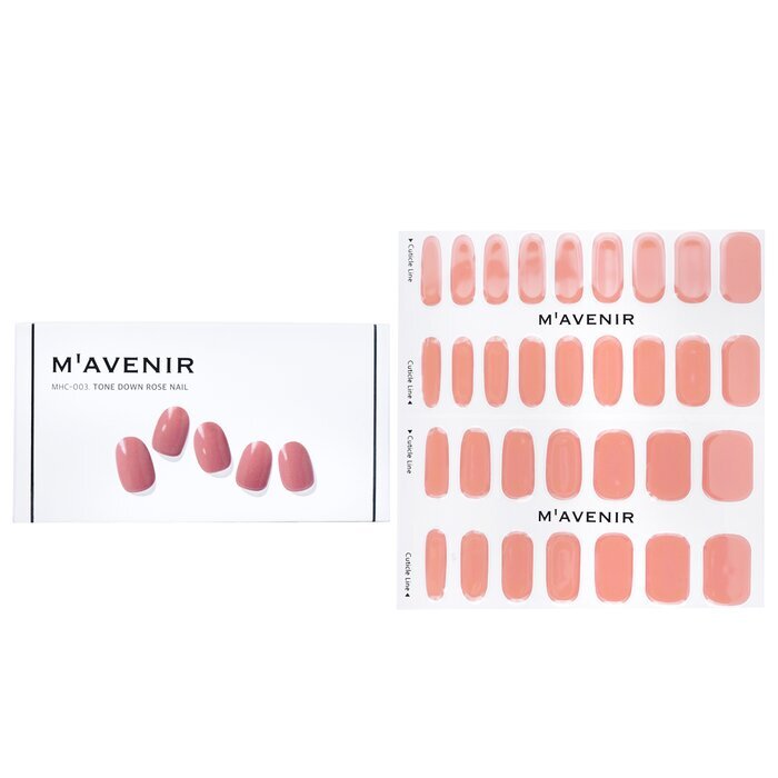Mavenir Nail Sticker - # Tone Down Rose Nail 32pcs