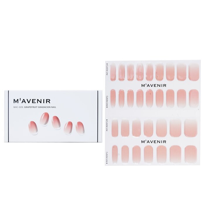 Mavenir Nail Sticker - # Grapefruit Gradacion Nail 32pcs