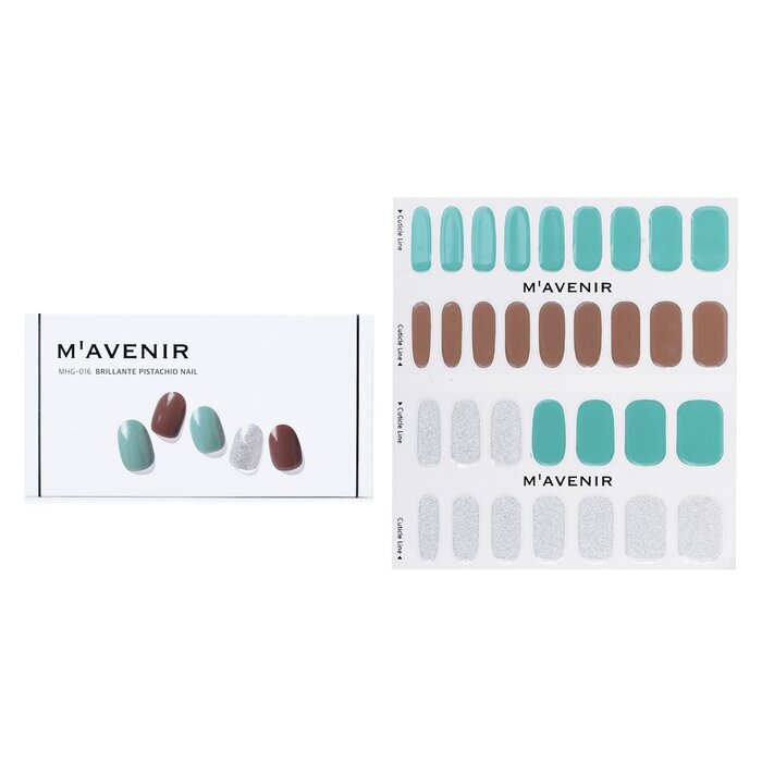 Mavenir Nail Sticker - # Brillante Pistachio Nail 32pcs