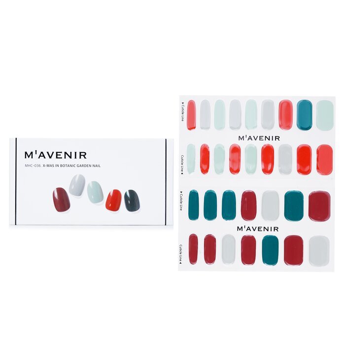 Mavenir Nail Sticker - # X-Mas In Botanic Garden Nail 32pcs