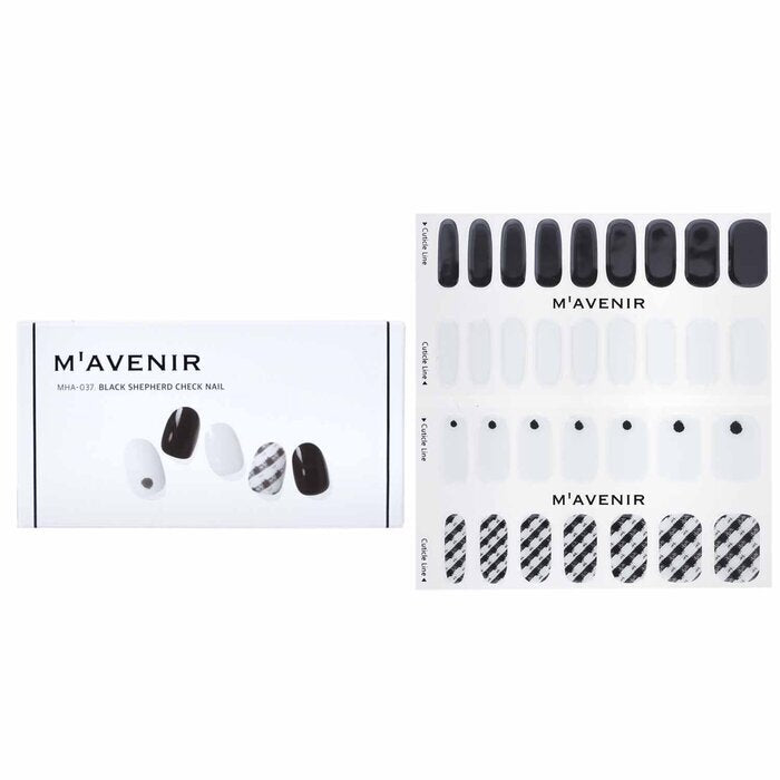 Mavenir Nail Sticker - # Black Shepherd Check Nail 32pcs