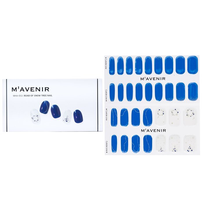 Mavenir Nail Sticker - # Road Of Snow Tree Nail 32pcs