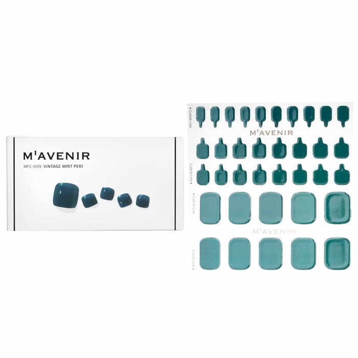 Mavenir Nail Sticker - # Vintage Mint Pedi 36pcs