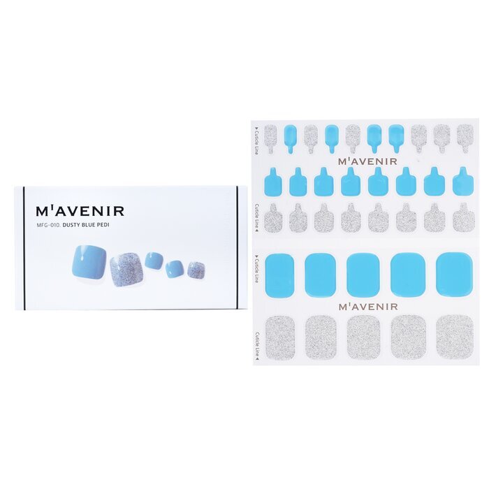 Mavenir Nail Sticker - # Dusty Blue Pedi 36pcs