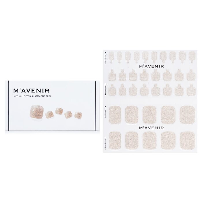 Mavenir Nail Sticker - # Fiesta Shampagne Pedi 36pcs