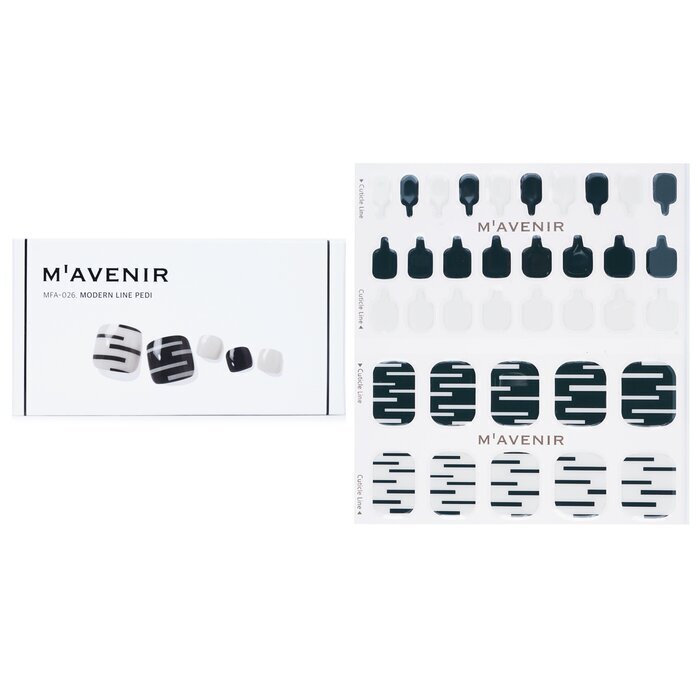 Mavenir Nail Sticker - # Modern Line Pedi 36pcs