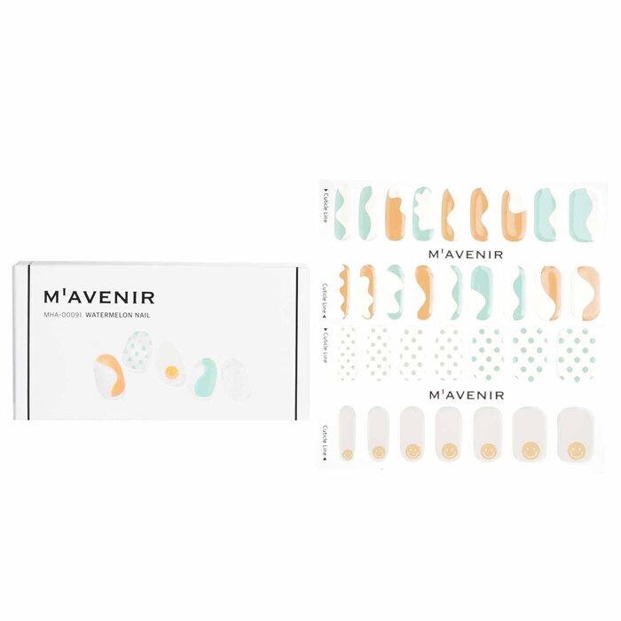 Mavenir Nail Sticker - # Watermelon Nail 32pcs