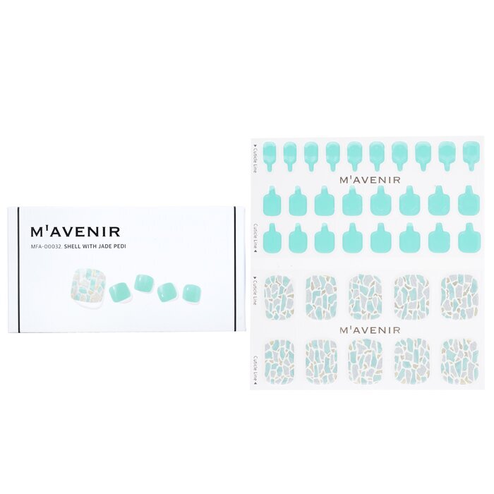 Mavenir Nail Sticker - # Shell With Jade Pedi 36pcs