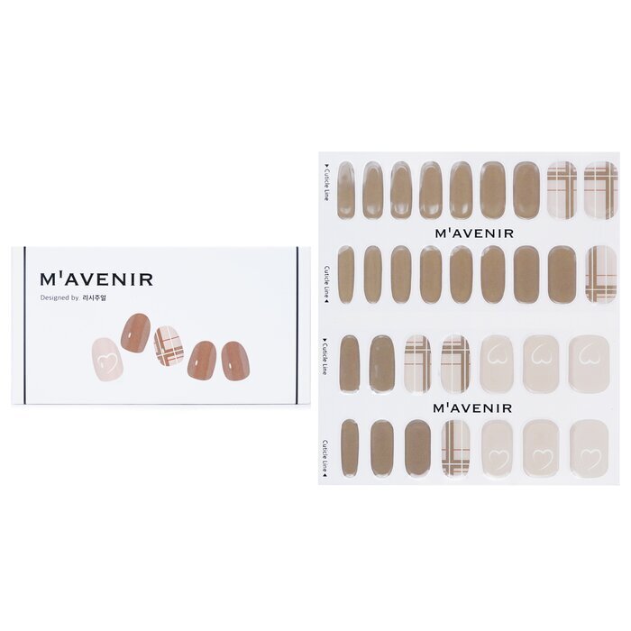 Mavenir Nail Sticker - # Brown Milk Tea Nail 32pcs