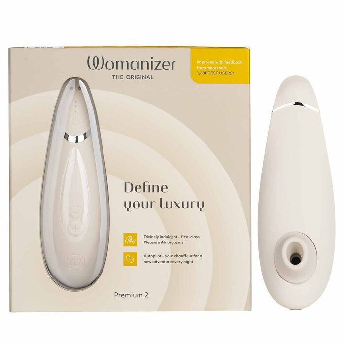 WOMANIZER Premium 2 Clitoral Stimulator - # Warm Gray 1pc