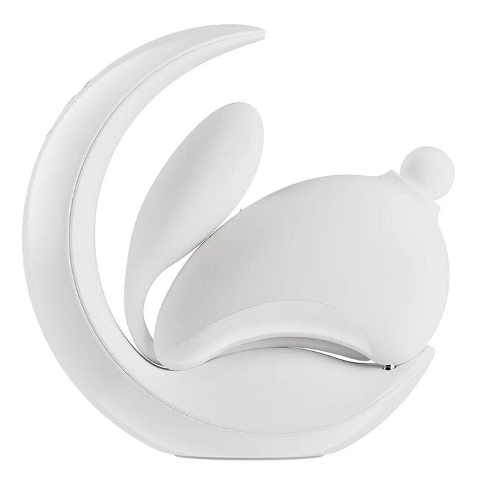 OSUGA Rabbit Moon Sip G-spot Vibrator with Night Light Holder - # White 1pc