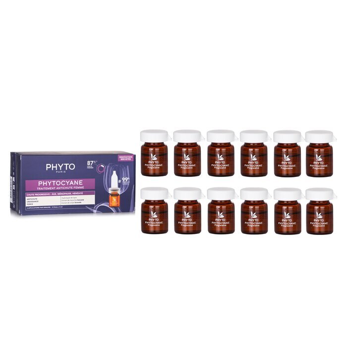 PhytoCyane Anti-Hair Loss Progressive Treatment (For Women) 12x5ml/0.16oz