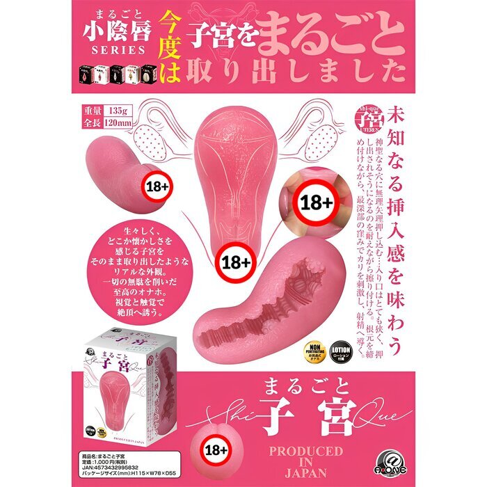 A-One Marugoto Shi-Que Uterus Onahole 1 pc