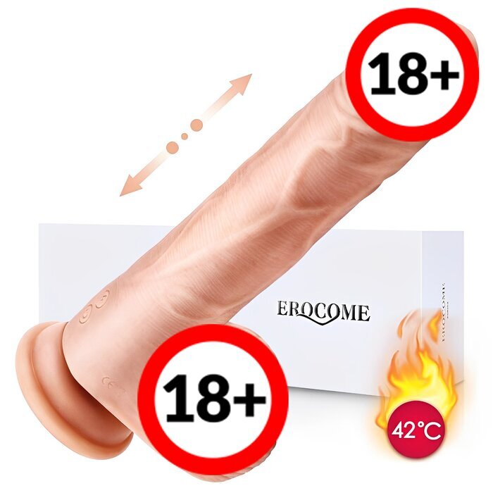 Erocome Aquila Auto Thrustin Rotating Vibrating Heating Dildos 1 pc