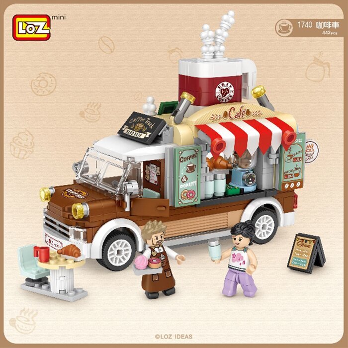 LOZ Mini Blocks - Coffee Car 14 x 18 x 8 cm