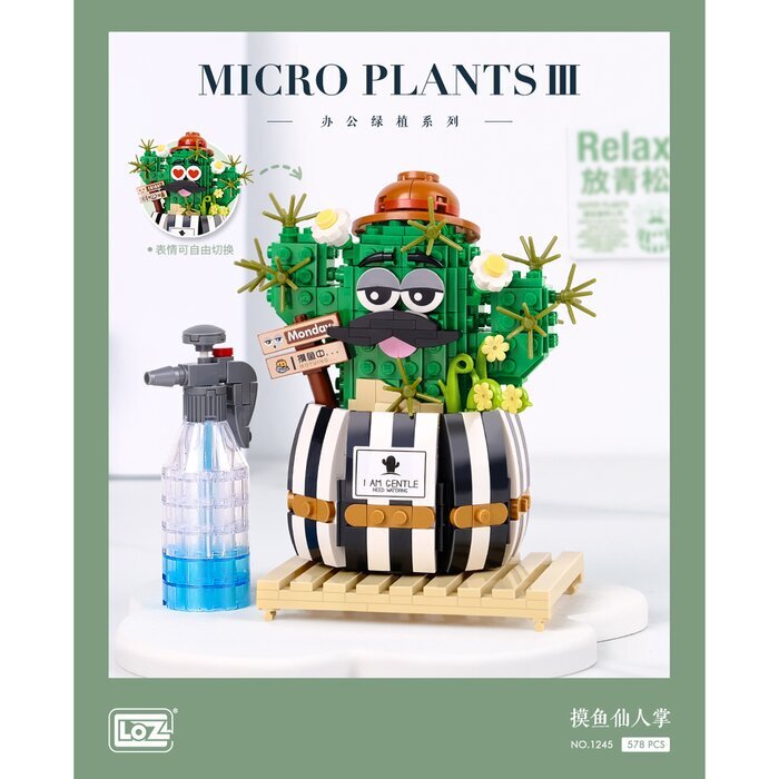 LOZ Mini Blocks - Cactus 11 x 6.5 x 24cm