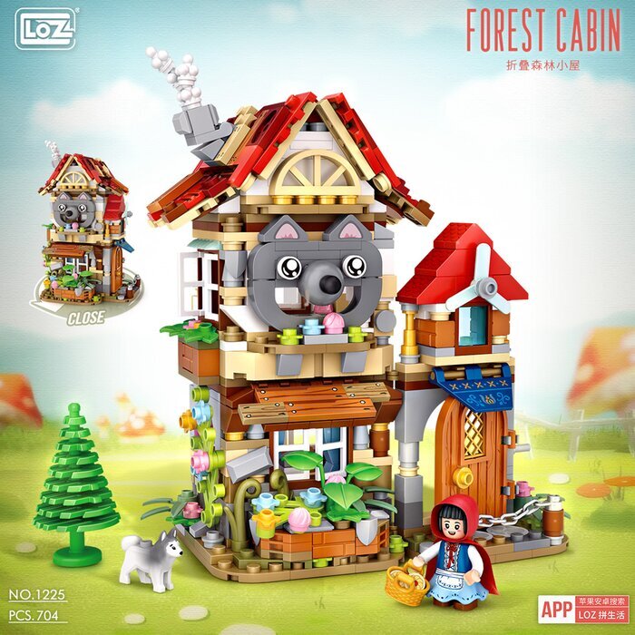 LOZ Mini Blocks - Forest Cabin 24 x 20.5 x 5cm