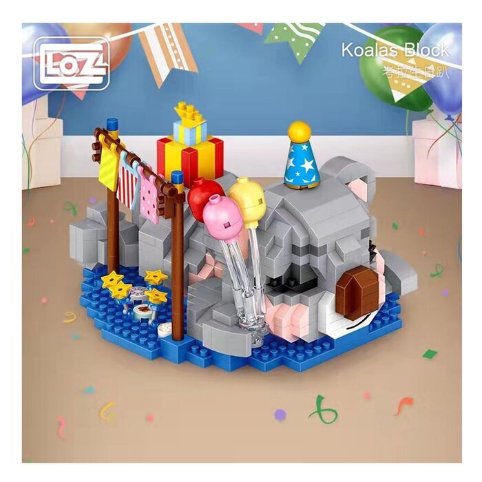 LOZ Mini Blocks - Birthday Koala 11 x 11 x 11cm