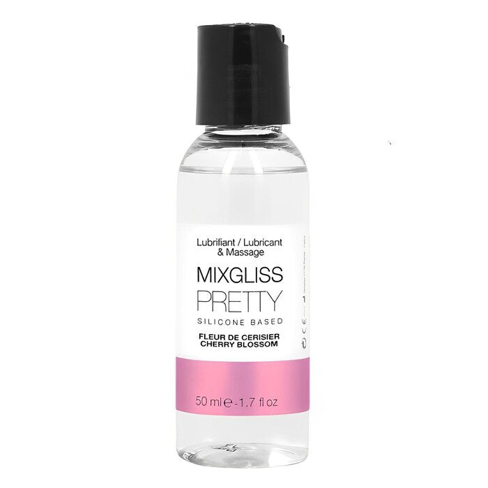MIXGLISS Pretty 2 In 1 Silicone Based Lubricant & Massage - Cherry Blossom 50ml / 1.7oz
