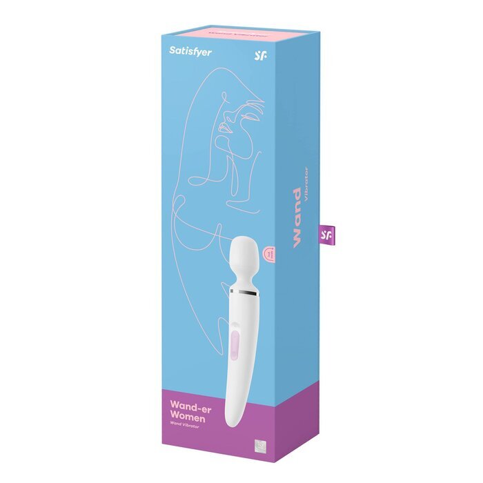 Satisfyer Wand-er Woman Vibrator - # White 1pc