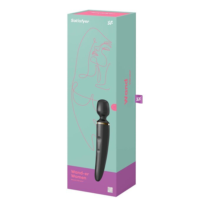 Satisfyer Wand-er Woman Vibrator - # Black 1pc