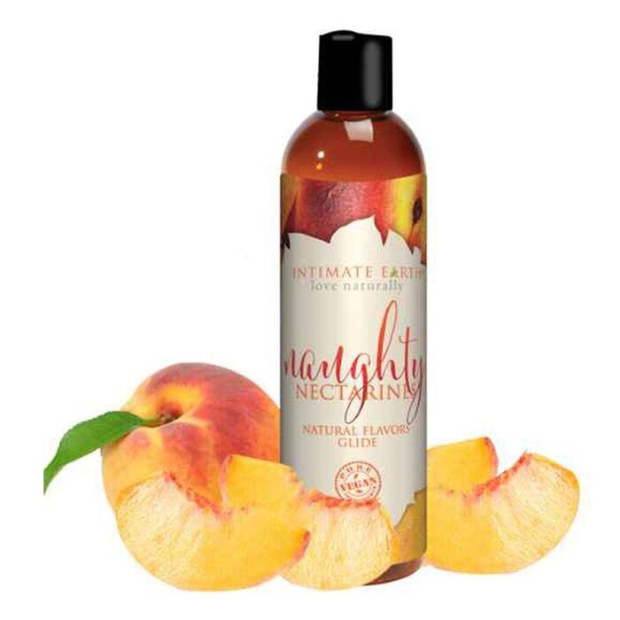 Intimate earth Natural Flavors Glide - Naughty Nectarines 120ml / 4oz