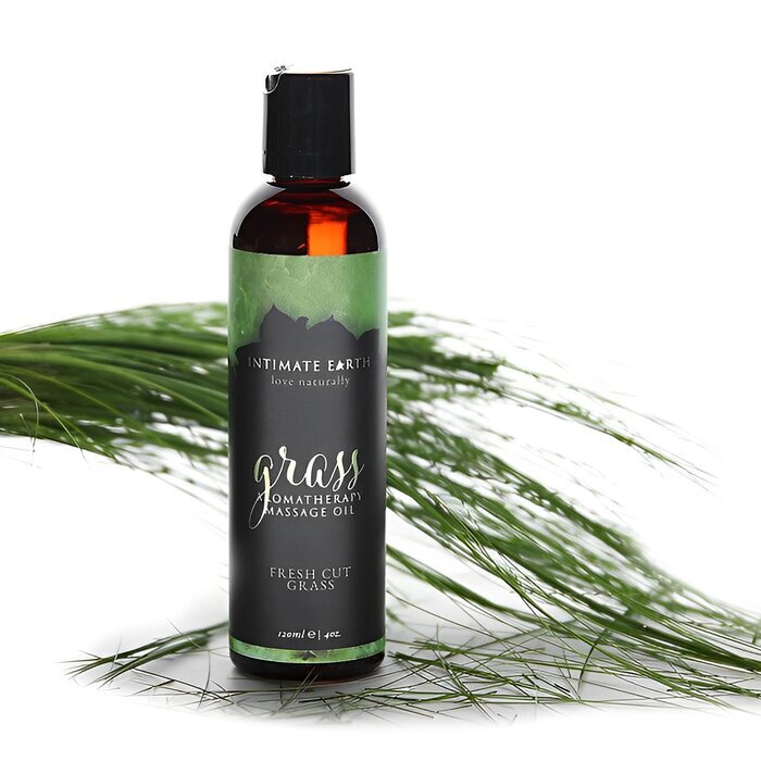Intimate earth Grass Massage Oil - Fresh Cut Grass 120ml / 4oz