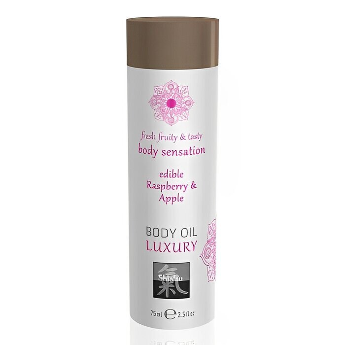 SHIATSU Luxury Body Oil Edible - Raspberry & Apple 75ml / 2.5oz