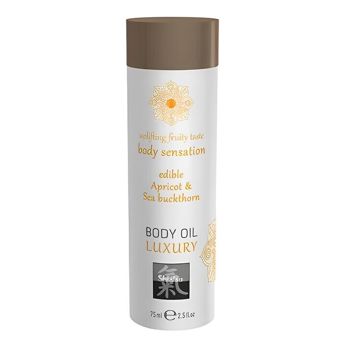 SHIATSU Luxury Body Oil Edible - Apricot Sea & Buckthorn 75ml / 2.5oz