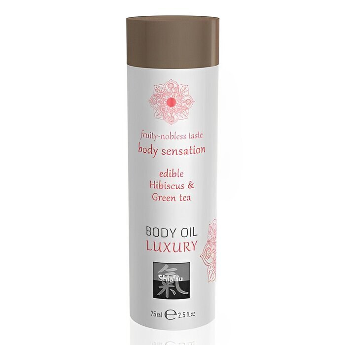 SHIATSU Luxury Body Oil Edible - Hibiscus & Green Tea 75ml / 2.5oz